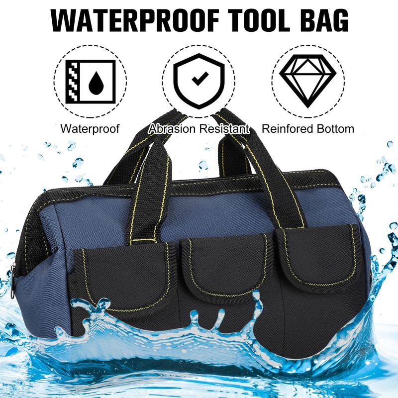 Sanwuta 3 Pack Tool Bag for Men with Waterproof Hard
