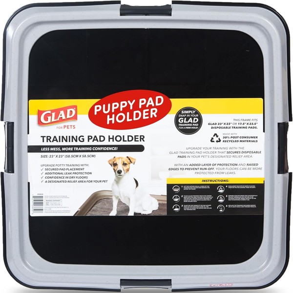 Glad Pets Puppy Potty Training Pad Holder Tray Fits 23"