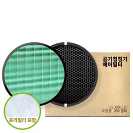 LG PuriCare 300 320 Compatible Air Purifier Air Filter, LG 300 320 Compatible Filter, 1 Piece / LG 퓨리케어 300 320 호환 공기청정기 에어 필터, LG 300 320 호환 필터, 1개