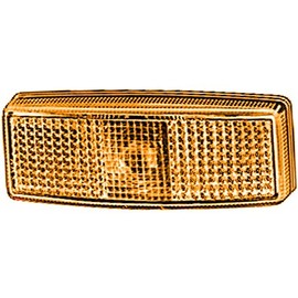 HELLA 2PS 006 717-031 Side Marker Light - Halogen - 12V - Screw Connection/mounting - Lens Colour: Yellow - right/left - Quantity: 1