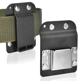 Drill Holder Clip for Tool Belt, Low-Profile Drill Belt Clip Holster for Cordless Drill, Screw Gun – Fits Up to 2" Tool Belts