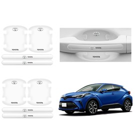 Karell Car Door Handle Protector, Toyota Specific Design, Scratch Resistant, Door Knob, Transparent, For Cars, Door Handle Protector, Universal Fit for Cars, Anti-Scratches, Door Handle Protector,