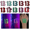 48 Pcs Eras Tour Merch, Glow in Dark/13 Hand/13/Temporary Tattoos,