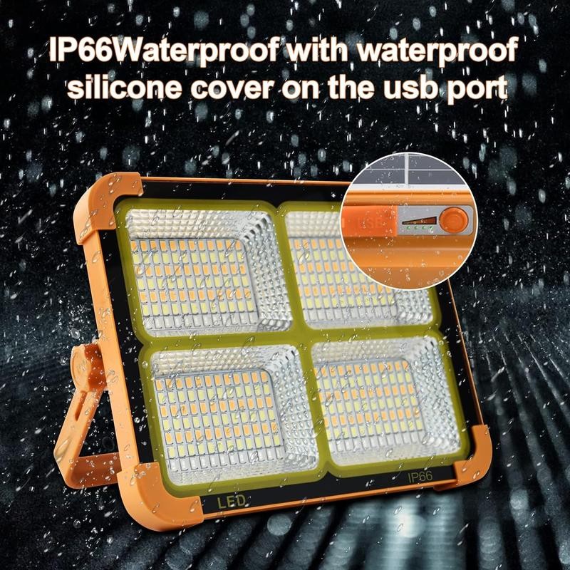 Portable LED Work Solar Light 100W 16500mAh 10000 LM with