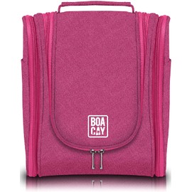 Premium Hanging Travel Toiletry Bag for Women and Men, Hygiene Bag, Bathroom and Shower Organizer Kit with Elastic Band Holders for Toiletries, Cosmetics, Makeup, Brushes