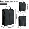 ASTIMESA 9 Pieces Waterproof Shoe Bag, 3 Different Sizes Zippered