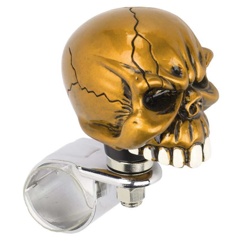 Steering Wheel Spinner Knob Skull Shape Universal Power Handle for