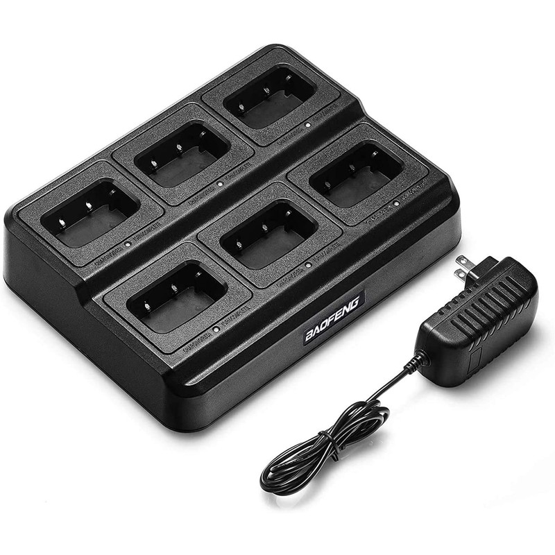BAOFENG BF-88A Walkie Talkies 6 Way Charger Bulk FRS Radio