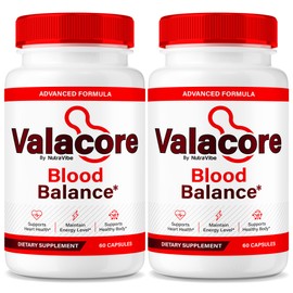 (2 Pack) Valacore Blood Balance – Original Daily Formula with a Pure, Potent Blend to Support Balanced Levels, Stable Flow and Natural Circulation | Gentle, Easy-to-Swallow Pills (120 Capsules)