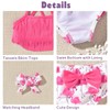 4T Little Toddler Girls Swimsuit Flamingo Tassels Bikini Two Pieces