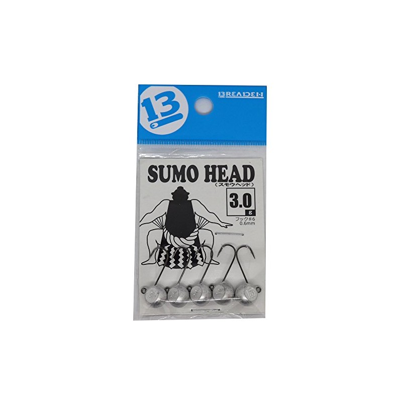 ブリーデン(BREADEN) ジグヘッド スモウヘッド0.6mmフック(5本入)3.0g.