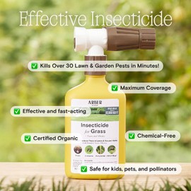 Organic Insecticide for Grass, Trees & Shrubs | 16oz Ready-to-Spray | Controls Grubs, Armyworms, and Japanese Beetles