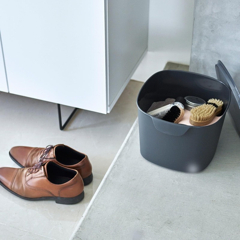 Tidy CE-666-201-7 Bucket Container, Storage Container, White Bucket, Small Storage