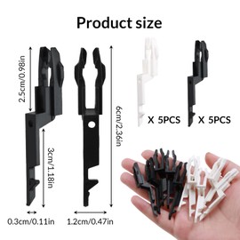 10 Pack Fire Alarm Test Key, Fire Call Point Key, Black and White Call Point Test Key Emergency Door Release Key Available for all Versions of Call Points