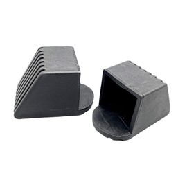 F Fityle 2x Gym Equipment Square End Cap Gym Fitness Equipment Accessories Rubber End Caps Foot Cover Protectors Square End Cover, 50x50mm