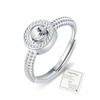 Fidget Ring Gift for Women Daughter,Sterling Silver Ring Adjustable Spinner