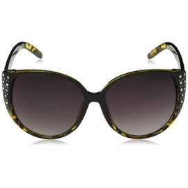 Jessica Simpson Women's J5837 Glitzy Retro Cat Eye Sunglasses with UV400 Protection - Glamorous Sunglasses for Women, 59mm