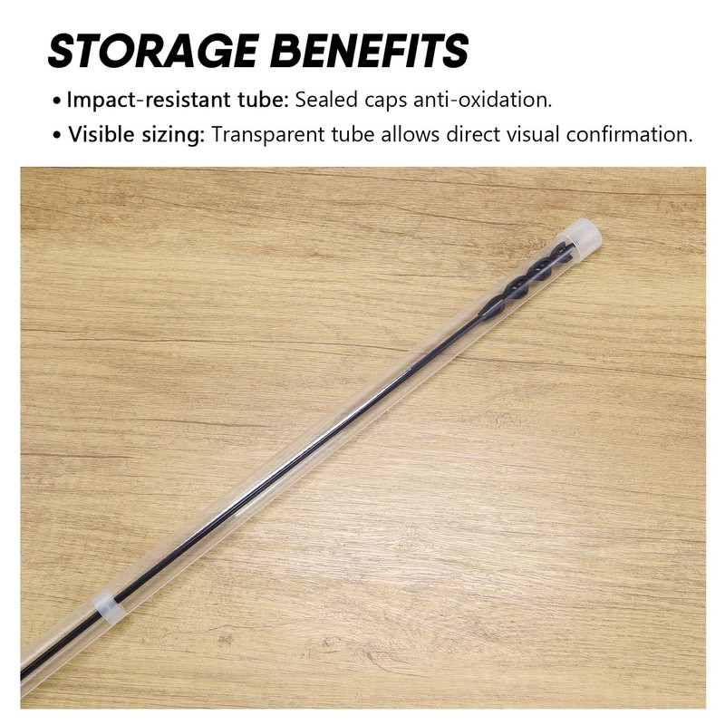HUAALIUCHE 54"×1/2"×3/16" Flexible Installer Drill Bit - Long Auger Bit