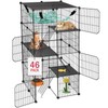VISCOO Cat Cage, 4-Tier DIY Cat Enclosures Catio, Cat Playpen