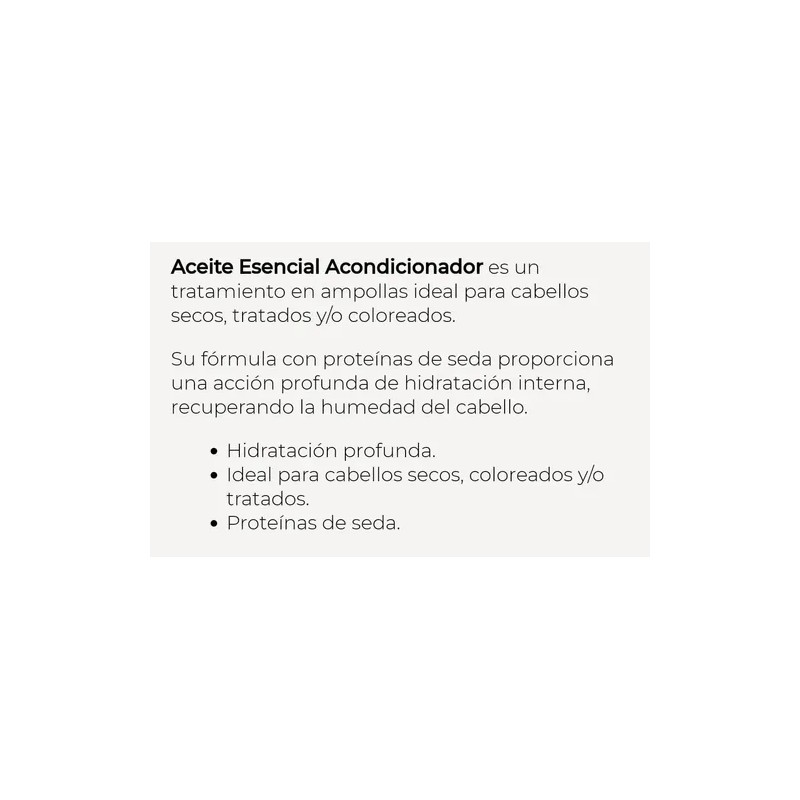 Ampolletas Salerm Essential Conditioning Oil