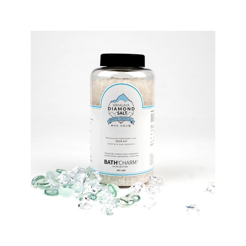 Bath Charm Himalayan Diamond Salt 1.2KG Bath Salt, Mint /