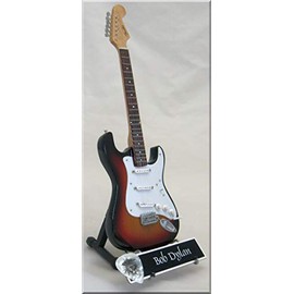 BOB DYLAN Miniature Guitar Replica with Guitar Pick