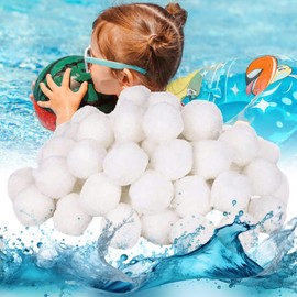 KARELLS Filter Balls, Filter Balls Pool, Filter Balls, 300 g Pool Filter Balls Replaces 9 kg Filter Sand Quartz Sand, Filter Balls for Sand Filter Systems, Cleaning Filter Balls for Pools, Swimming