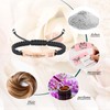 mingkejw Cremation Jewelry Urn Bracelet for Ashes Stainless Steel Black
