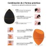 16kit Esponjas Blender Maquillaje Beauty Base Cara Versátil
