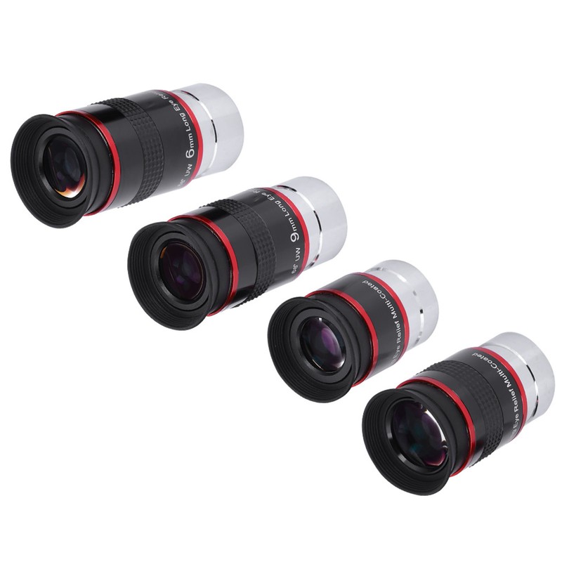 1.25" 68° Ultra Wide Angle FMC Eyepiece Kit 6+9+15+20mm for