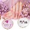 Wanmu 2Pcs Resin Nail Art Palette, Nail Painting Mixed Color