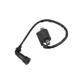 Partuto Ignition Coil for Yamaha Big Bear 400 YFM400A YFM400 YFM400F 4x4 2000-2012 ATV Ignition Coil Replacement with Spark Plug Cap Black Replacement