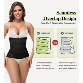 SHAPSHE Waist Trainer for Women Postpartum Recovery Wrap Waist Cincher Corset Shapewear Belly Band