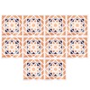 10Pcs set Imitation Ceramic Tile Wall Sticker Waterproof SelfAdhesive Wallpaper