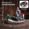 Mountain Waterfall Incense Burner, Resin Backflow Incense Holder with 60