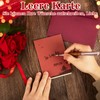 COCHIE Valentinstag Karte Ich Liebe Dich, Beschreibbare Karte aus Holz