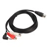 DIN 5Pin Male to 2 RCA Female and 3.5mm Cable