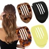 Flat Claw Clip,Claw Clip,4 Pcs Flat Hair Clips,Curved Design Non-slip