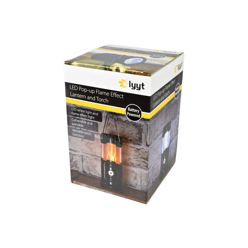 Lyyt | LED Pop-up Flame Effect Lantern and Torch