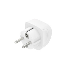 Hama Travel Adaptor Type E and F, Travel Plug Type G to Europe (Universal for Devices from UK, England, Commonwealth, Can be Used in Most European Countries and Many Other, 3 Pin) White