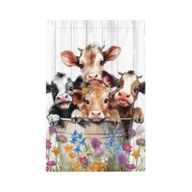 Yekche Highland Cow Single Blank Decorative Farmhouse Light Switch Plates Covers Rustic Wall Faceplate Switchcover for Bedroom Bathroom Home