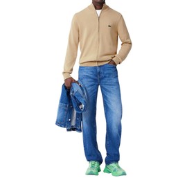 Lacoste Men's Core Collection Regular Fit Turtle Neck Long Sleeve Classic Sweater, Viennese, Medium