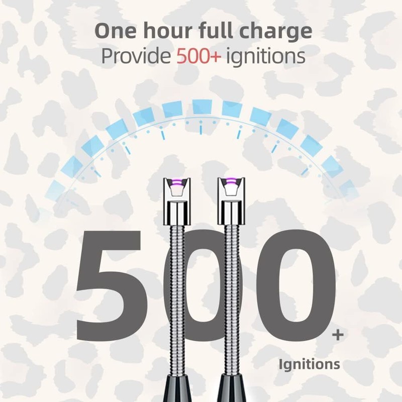 2 Pack Candle Lighters, Arc Lighter with USB Charging, Flameless,
