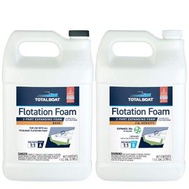 TotalBoat 2 Lb Density Expanding Foam Kit, 2 Part Closed Cell Pourable Polyurethane for Boat Flotation, Insulation, Reinforcement and Void Filling (2 Gallon Kit)