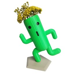 ONESHOT3D Cactuar Final Fantasy Trophy Planter Flower Pot