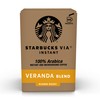 Starbucks VIA Instant Coffee, Light Roast Coffee, Veranda Blend, 100%