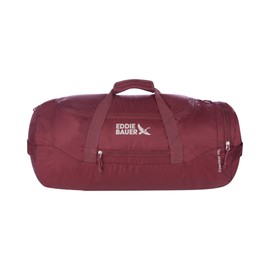 Eddie Bauer Stowaway Packable 45l Duffel Bag-Made from Ripstop Polyester, Black Cherry