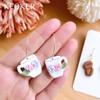 KEOKER Polymer Clay Earrings Cutters, Afternoon Tea Clay Cutters, Cofffee