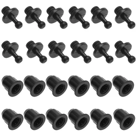 Be In Your Mind 24pcs Audio Grille Clips Speaker Assembly Accessory Male and Female Clips for Speaker Grille and Cabinet Fixing with 12 Each of Male Female Clips