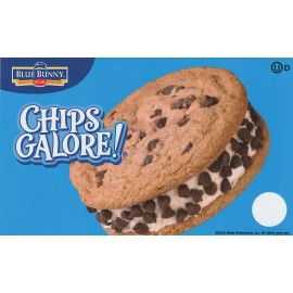 Blue Bunny Lot of 2 Chips Galore Sandwich Ice Cream Truck Sticker 8"x 5"
